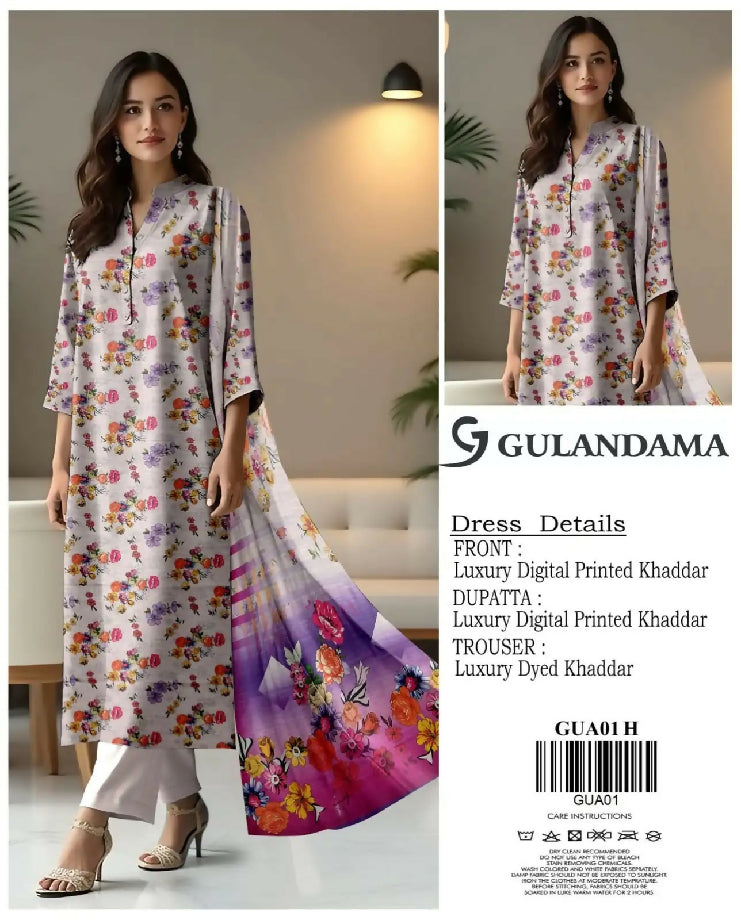 GULANDAMA 3pc Allover khadar suit