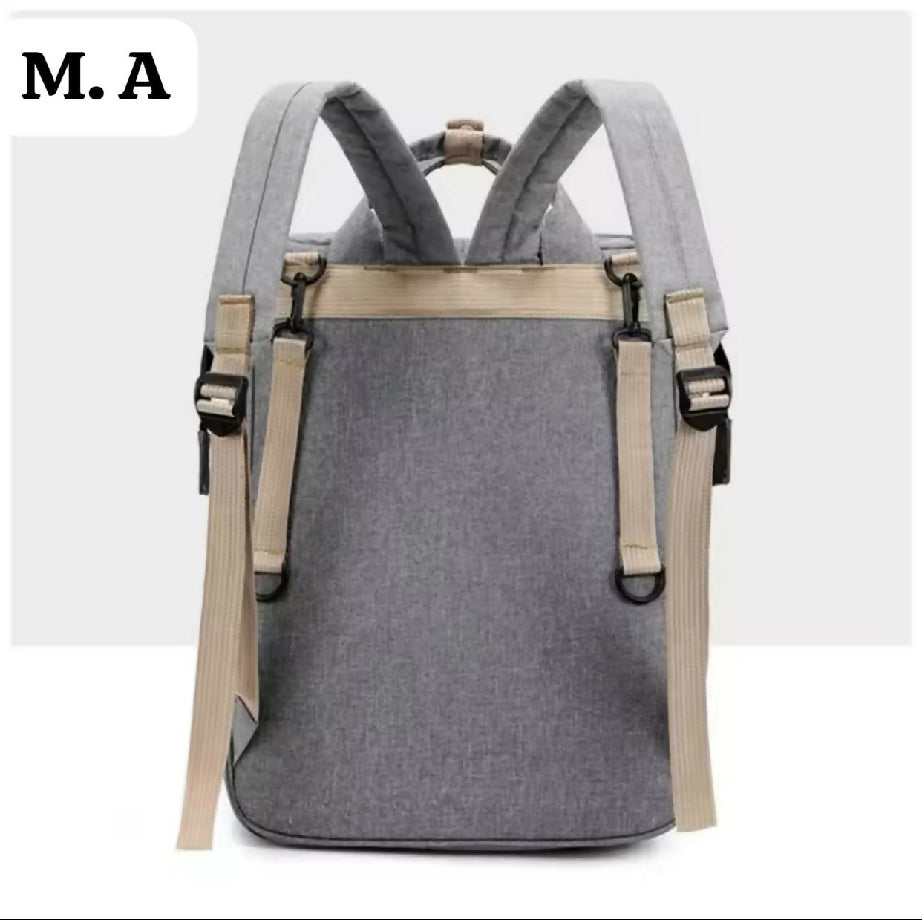 Bag ? 2 in 1 Branded Traveling High Quality mother baby bag ? ✨ Too Much capacity ✨ Use : traveling' picnic ✨ High Quality ✨ Size : big size ✨ 2 colour ✨ Easy to Carry ✨ Light Weight