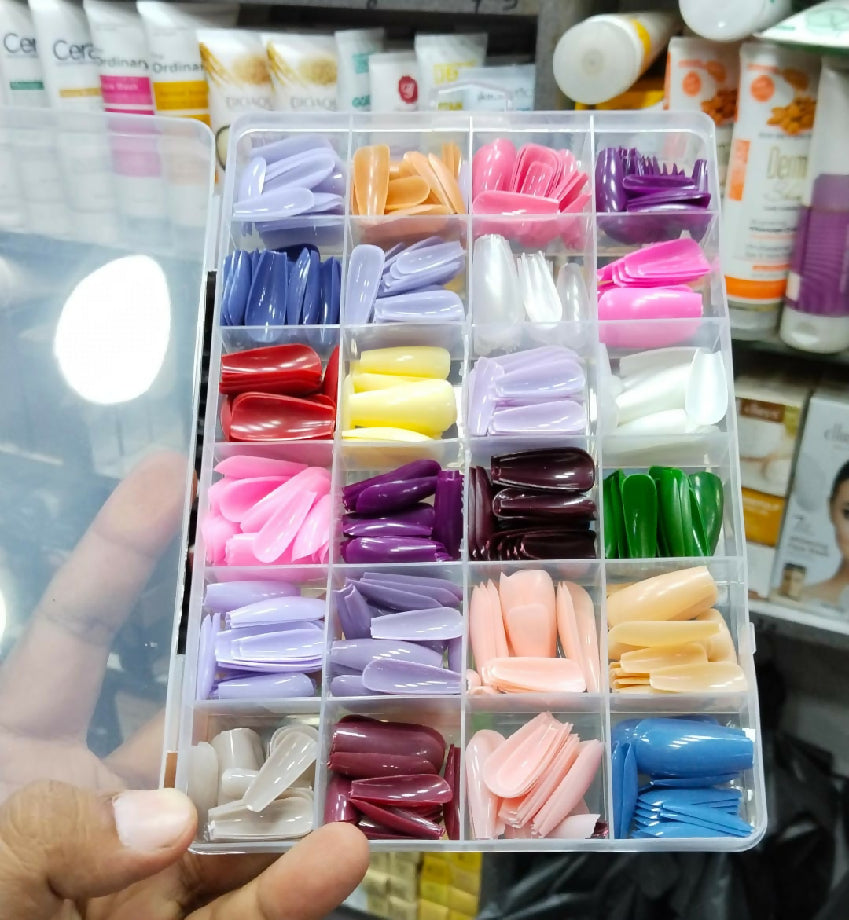 Nails box random colours of nails