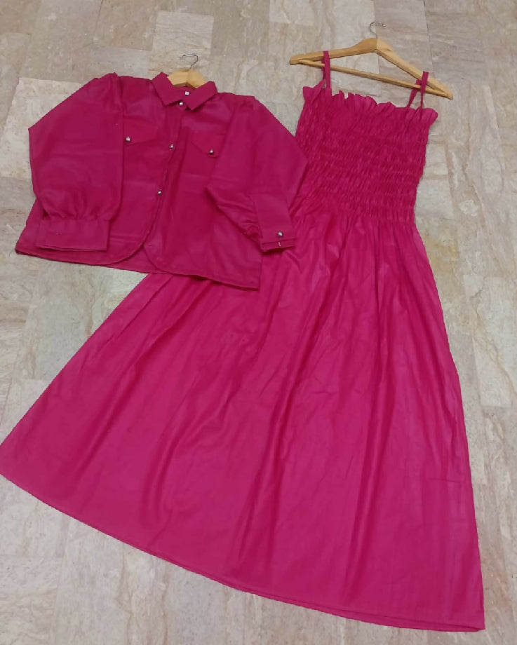 Coconut collection romper frock 2 pcs