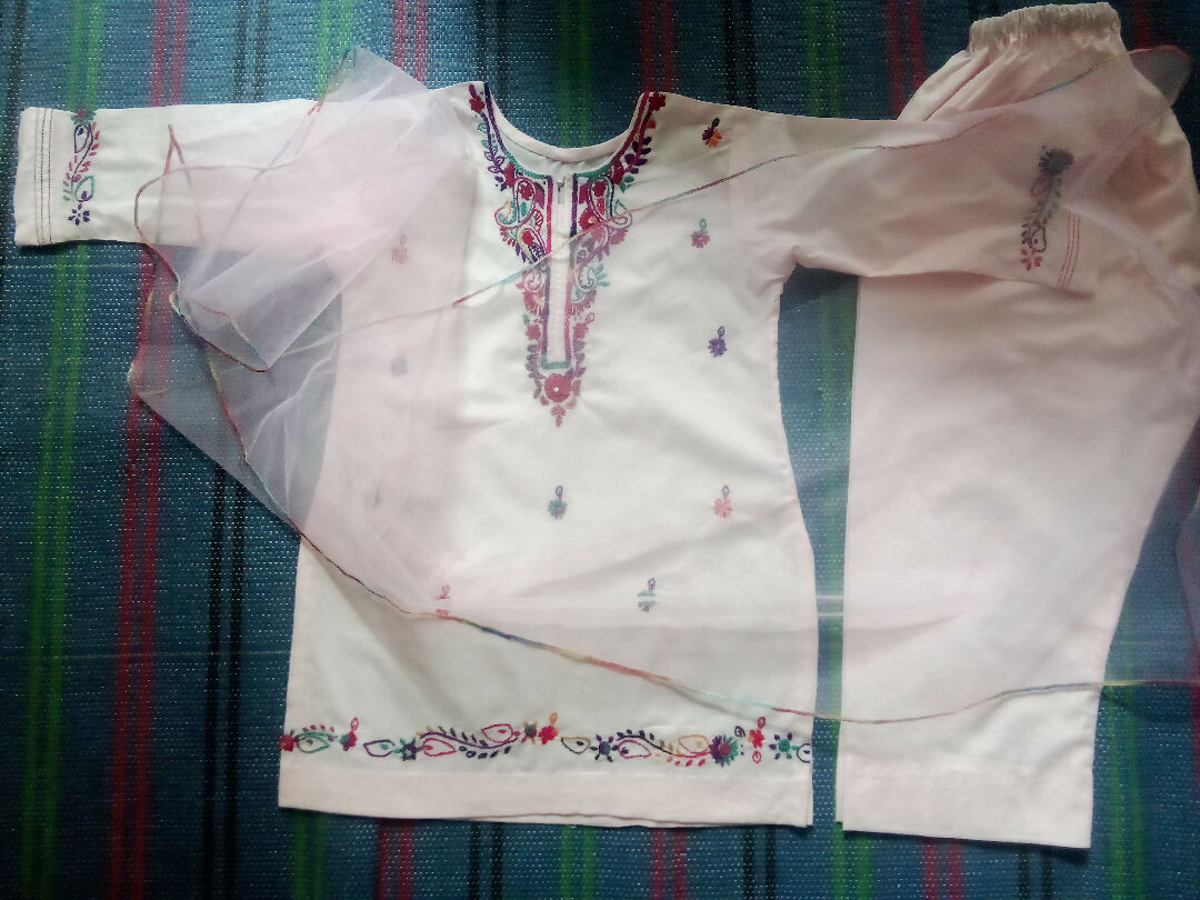 hand embroidery kids wear