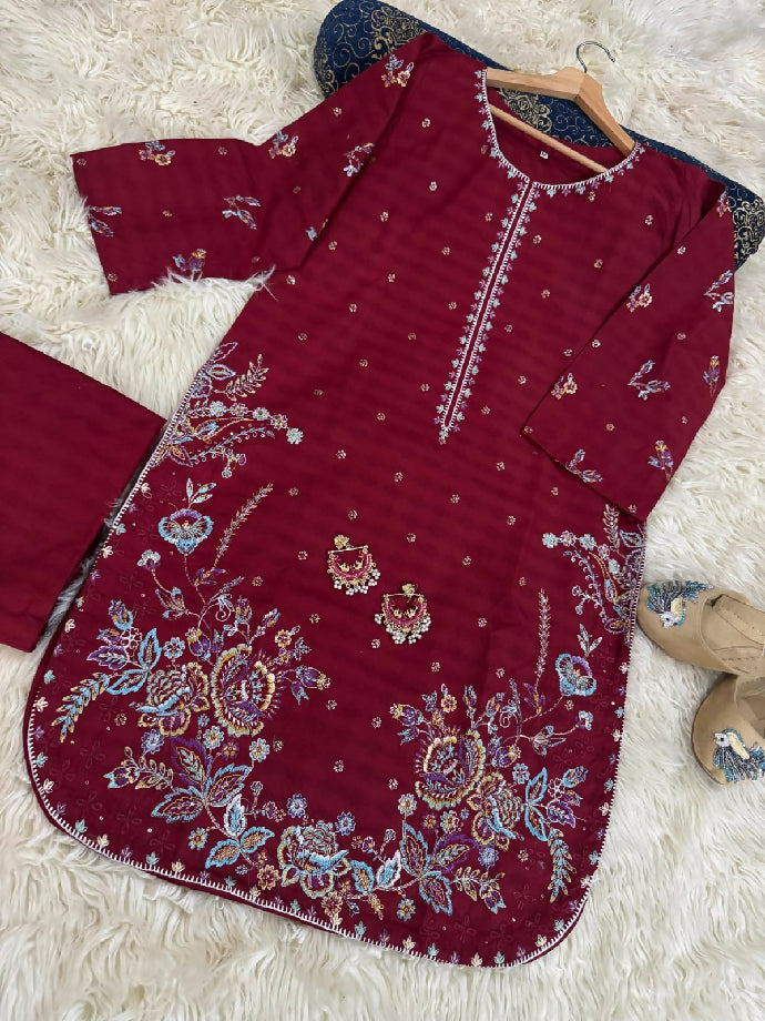 Winter collection stitched dresses