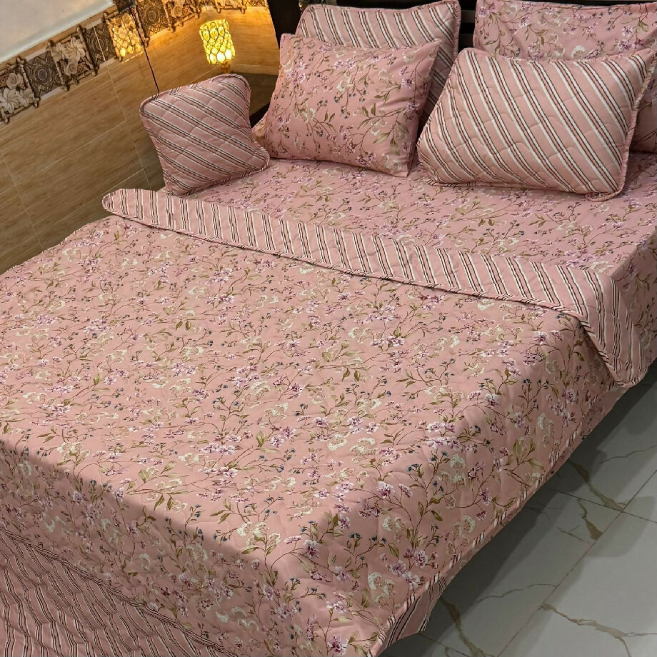 7pc printed comforter set bedsheets