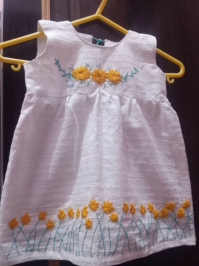 Lawn embroided frock