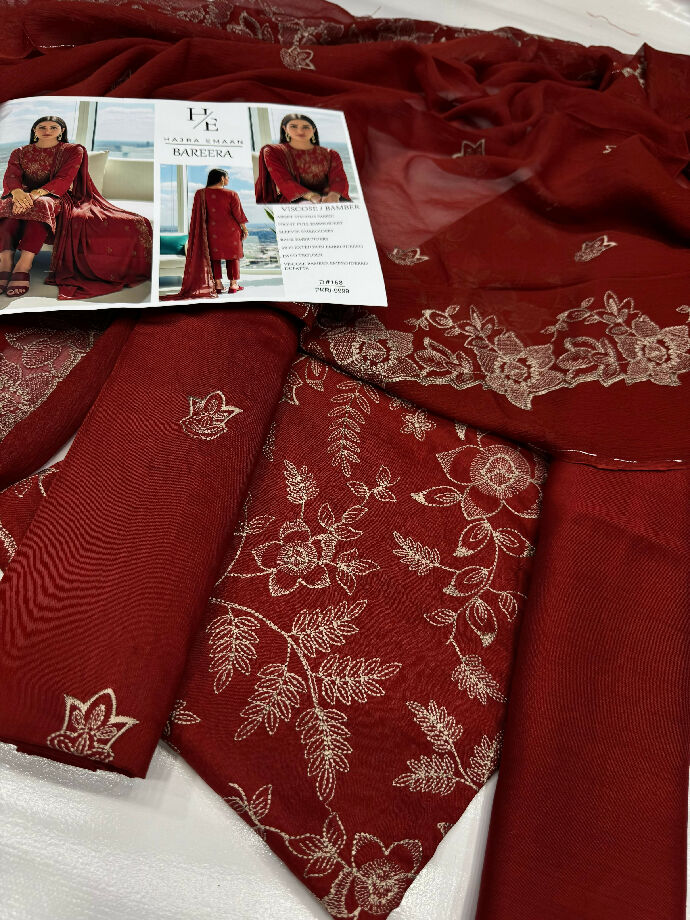 Winter collection 2025 3pcs embroidered