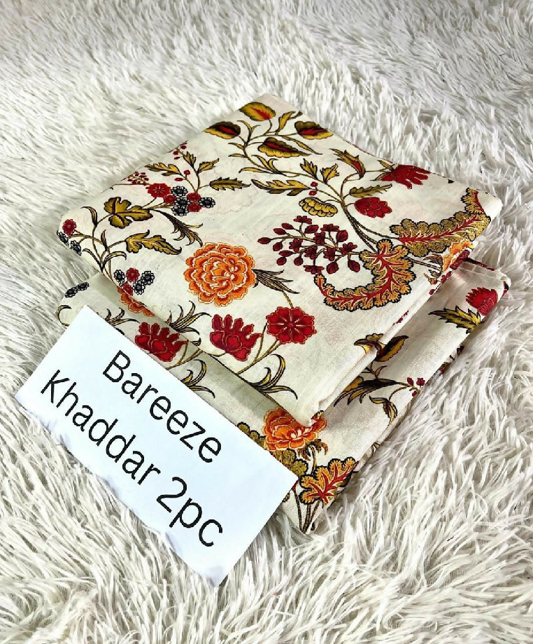Printed Khaddar 2 piece