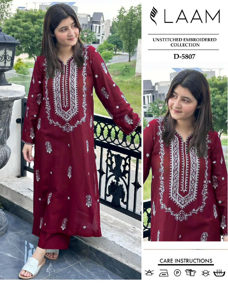 Winter embroidered premium quality suit