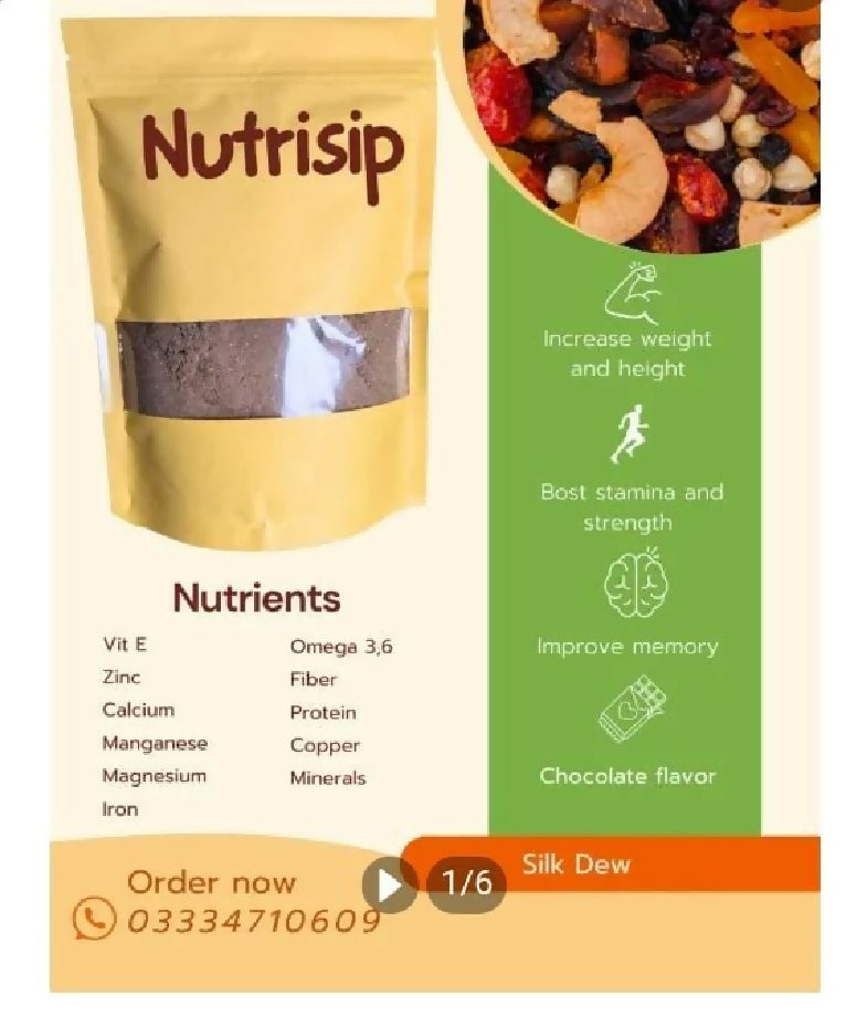 NUTRISIP chocolate milk supplement