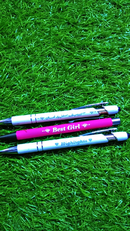 Matal pen with wood box