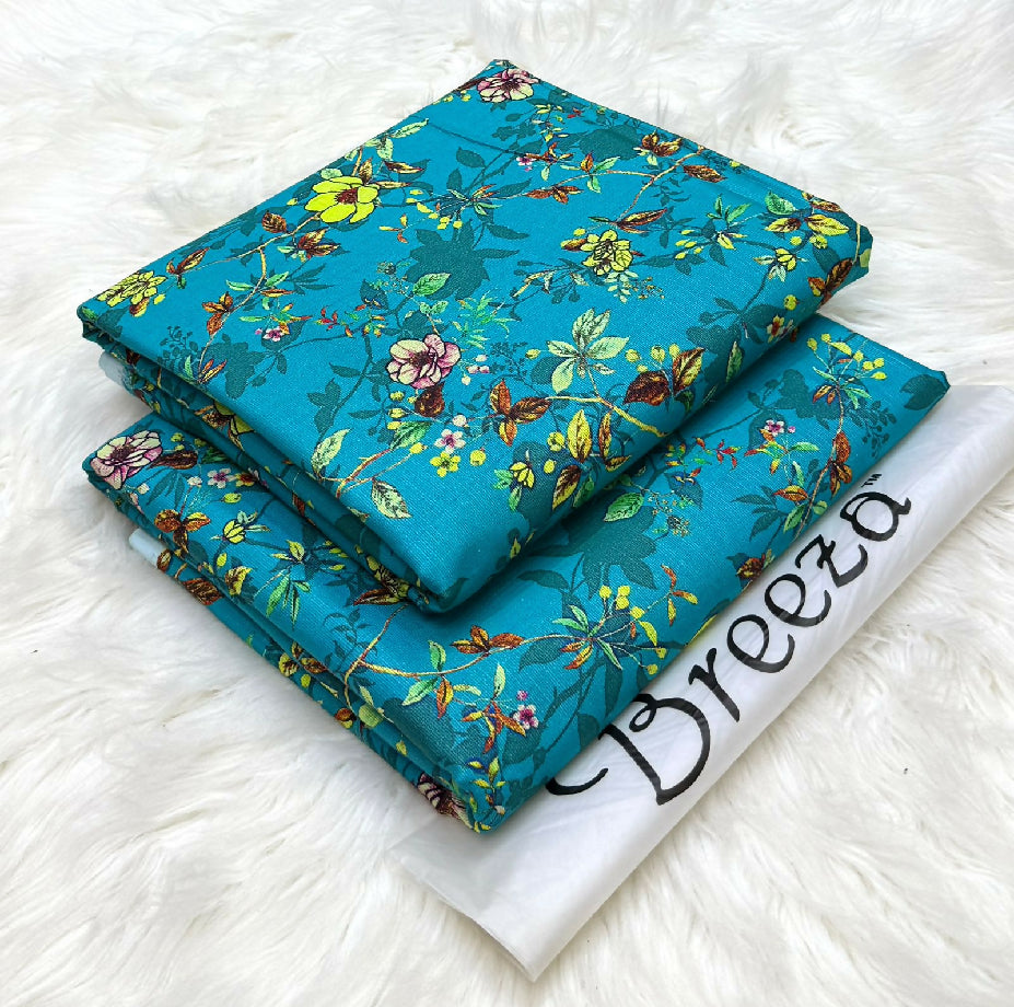 Unstitched Printed Khaddar Two Piece