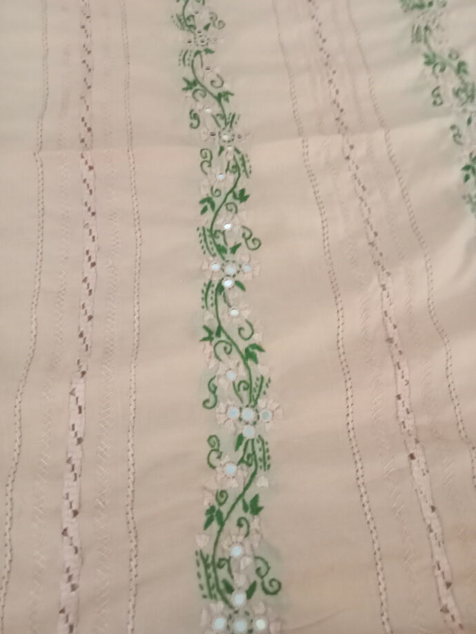 Heavy Hand Embroidered Swiss Chader