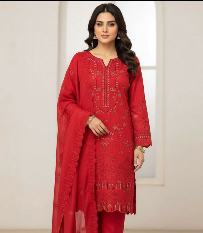 Unstitched Embroidered Danak Winters Three Piece