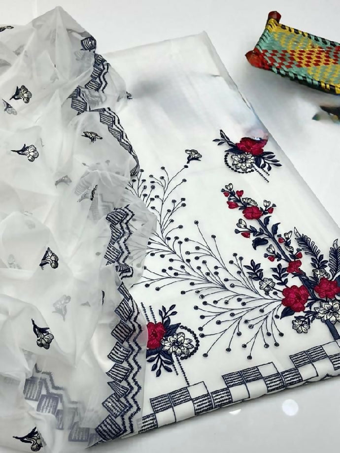 LUXURY KHADDI NET EMBROIDERED COLLECTION FOR Women