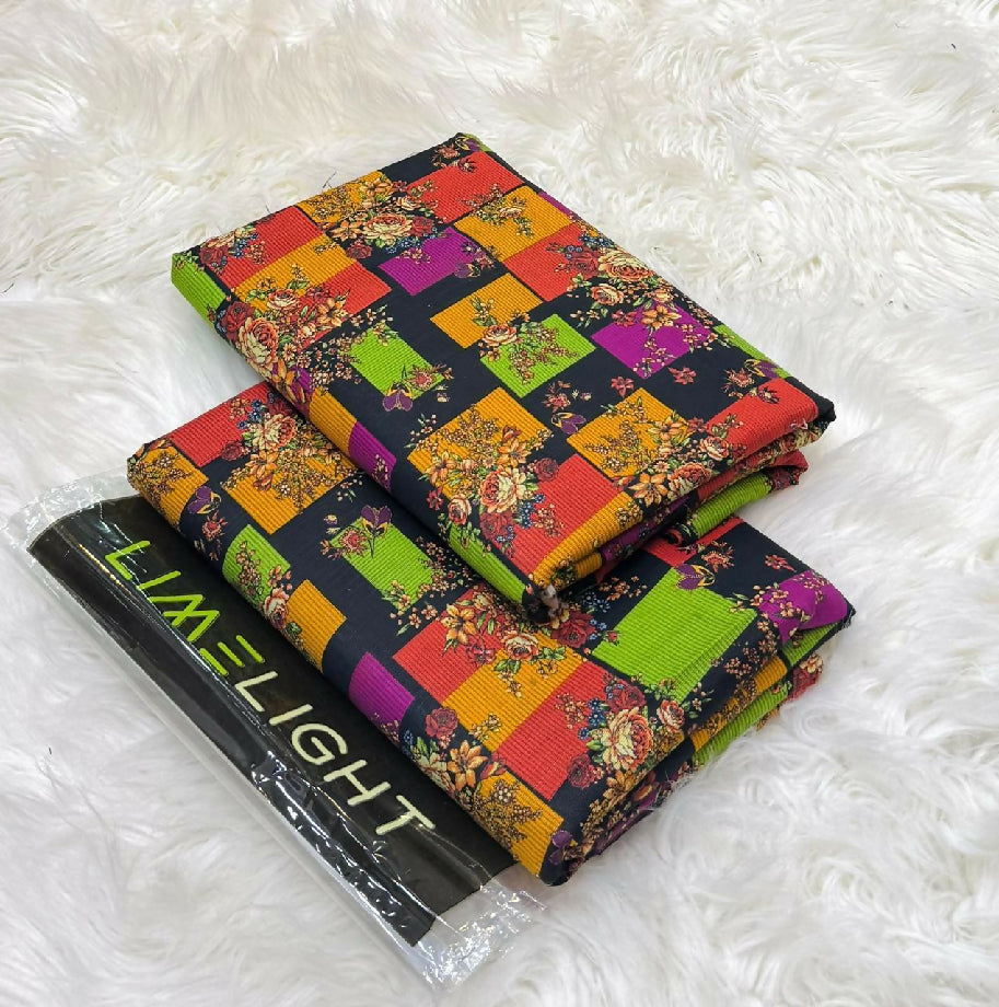 Unstitched Printed Khaddar Two Piece