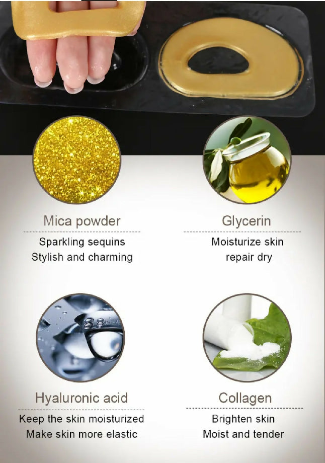 Mishkin gold hydrogel eye mask patches