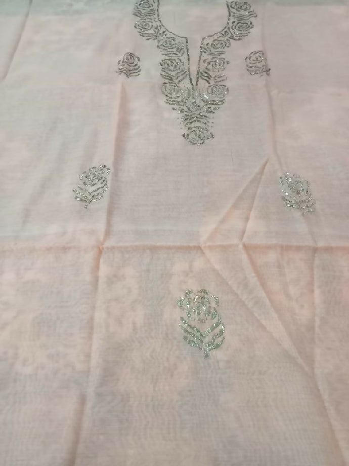 2piece suit paper cotton fabric Shirt & dupatta