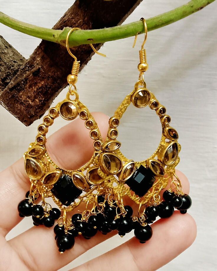 Handmade Turkish style Kundans earrings