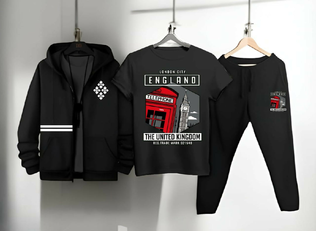 3pc fleece jackets suit for boys