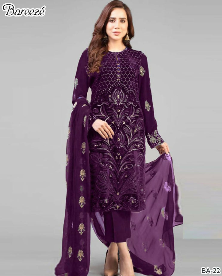 Winter collection 2025 3pcs embroidered