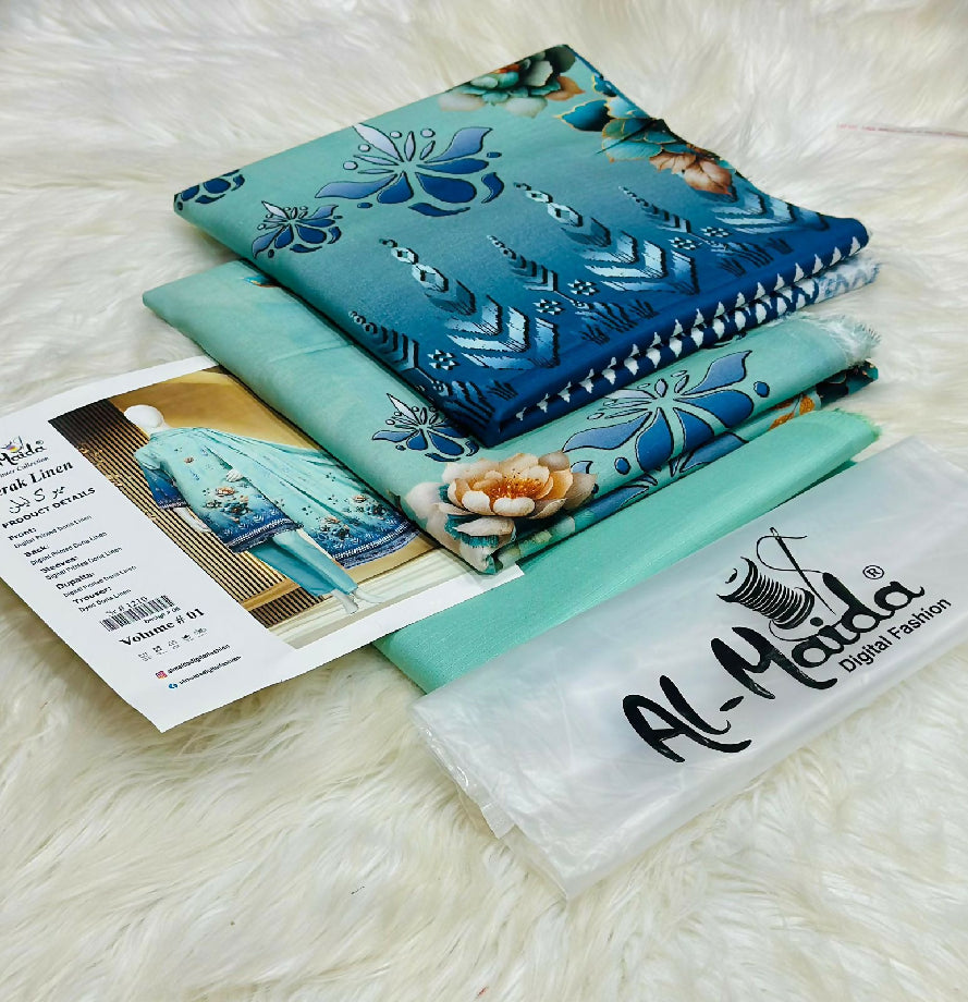 Girl dress (MEERAK LINEN BY AL-MAIDA)