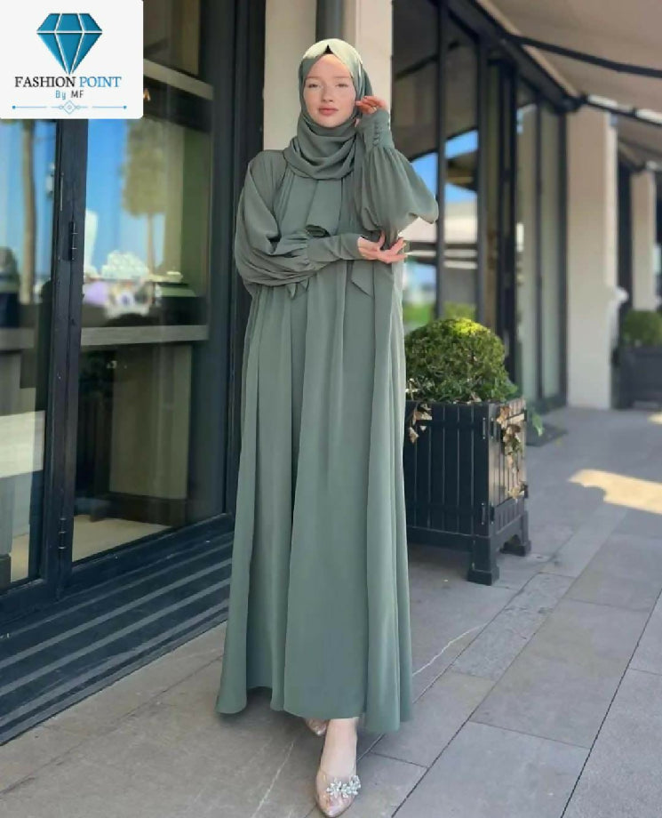 Olive Abaya With Stoller