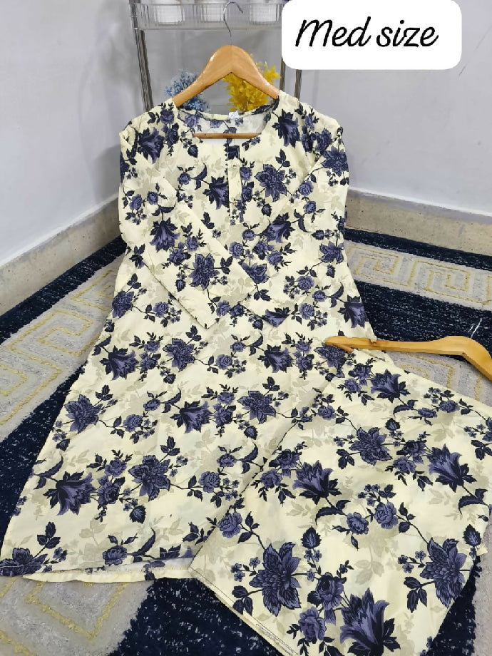 2pc cotton fabric for girls