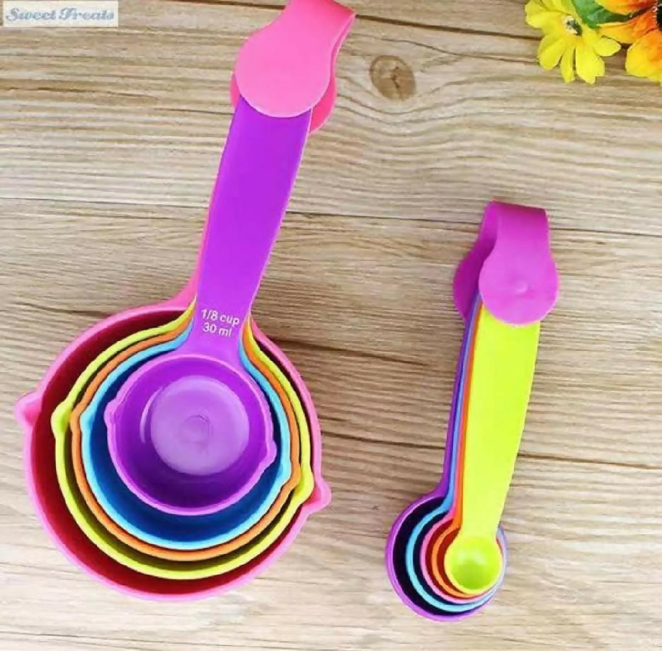 10 Pcs Measuring Spoons, Multicolor