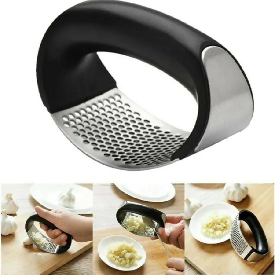 Garlic Press Metal Ginger Garlic Chopper Crusher Stainless Steel Garlic Cutter Creative Hand Press Garlic Tools