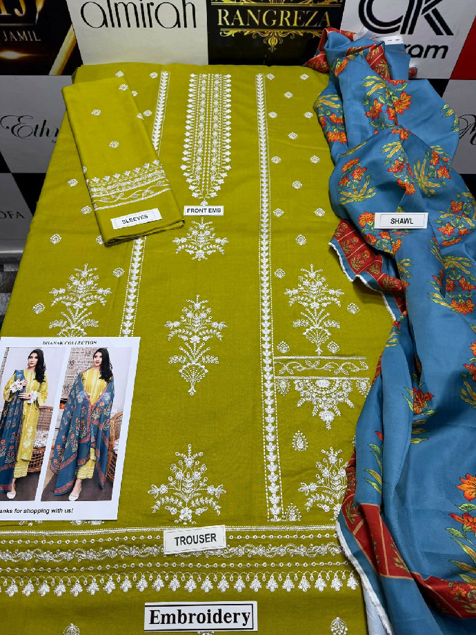 ?? *DHANAK 3PC* ?? *MOST HIT* LUXURY WINTER COLLECTION 2025 *? *FABRIC* DHANAK