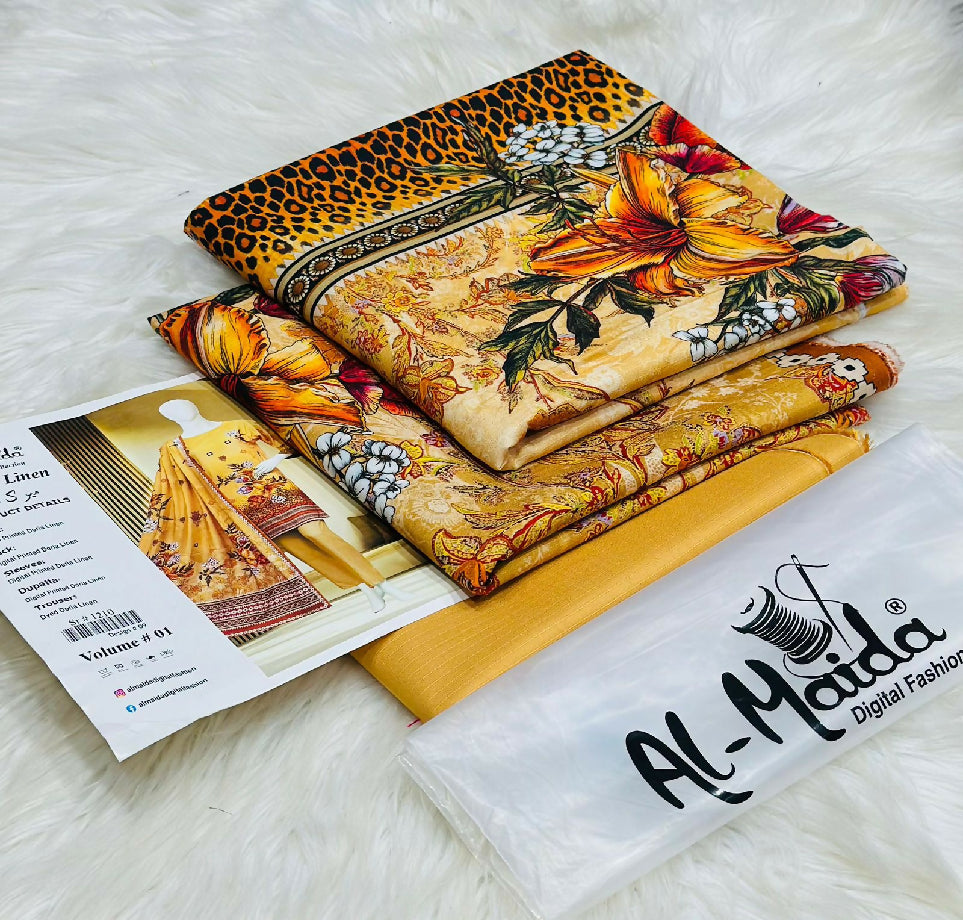 Girl dress (MEERAK LINEN BY AL-MAIDA)