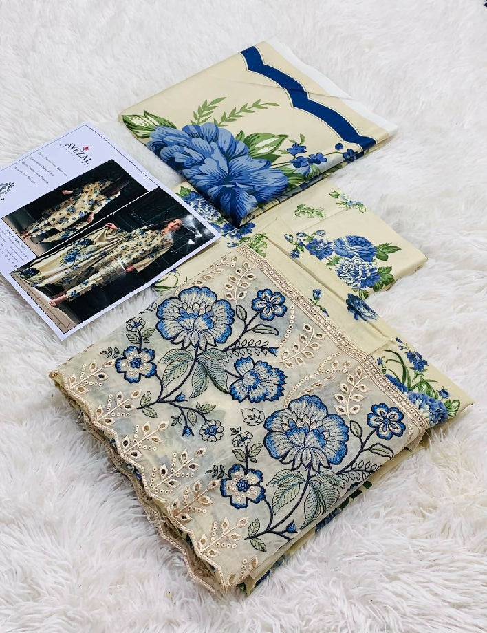 Ayzel Linen Allover 3PC