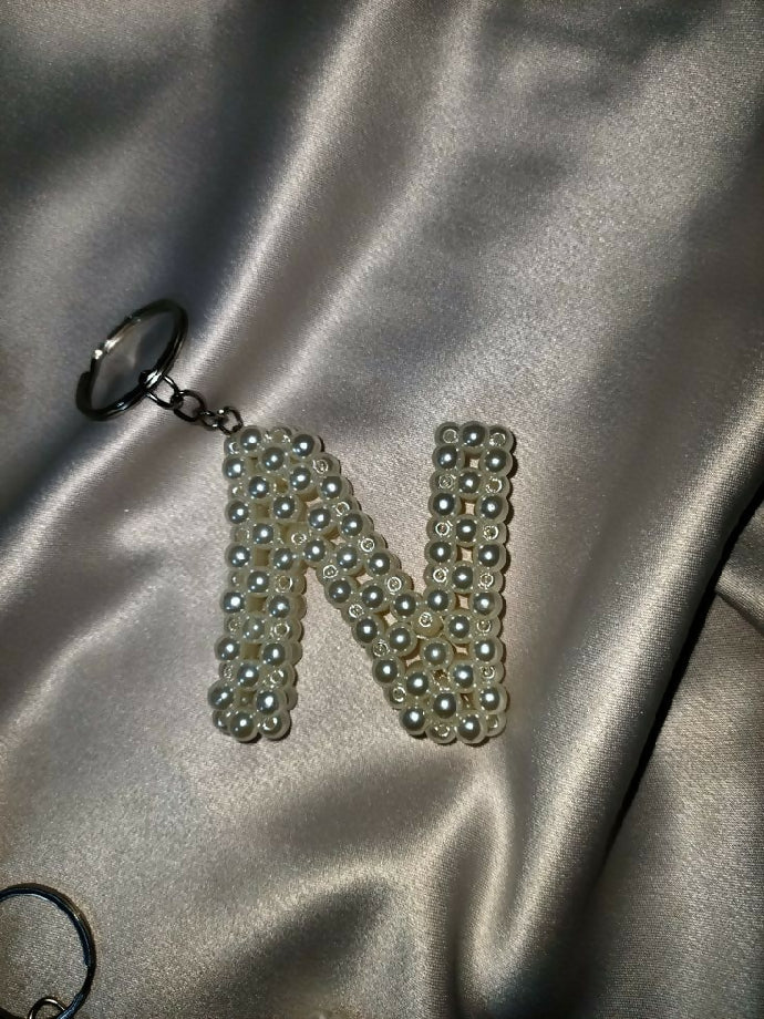 Beaded Alphabetical Keychain