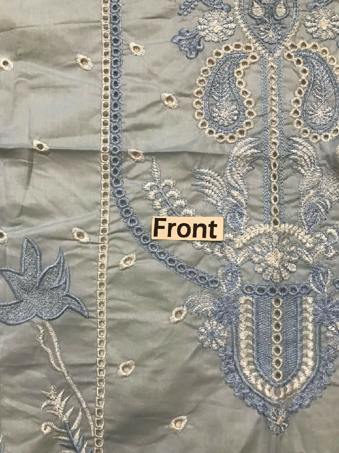 Unstitched dress for women sky blue colour availble