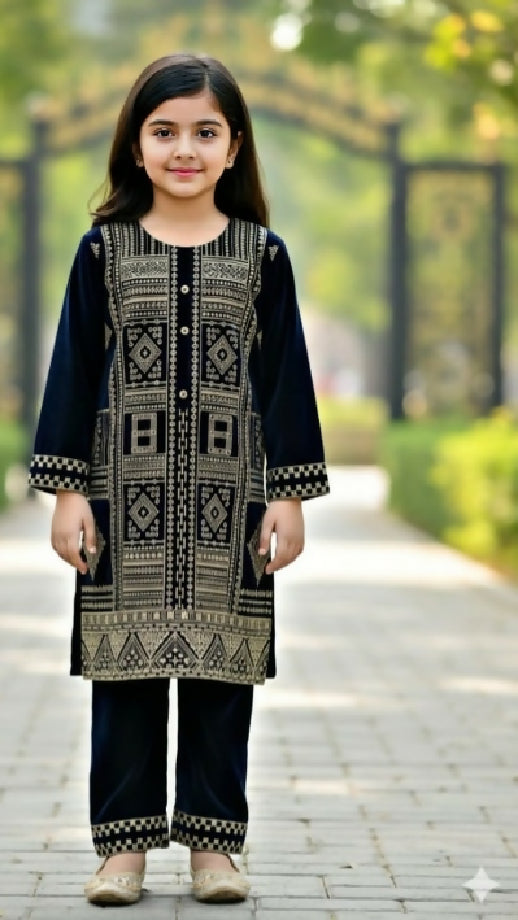 Kids Velvet Collection – Stylish & Comfortable Velvet Outfits for & Girls (Stitched)
