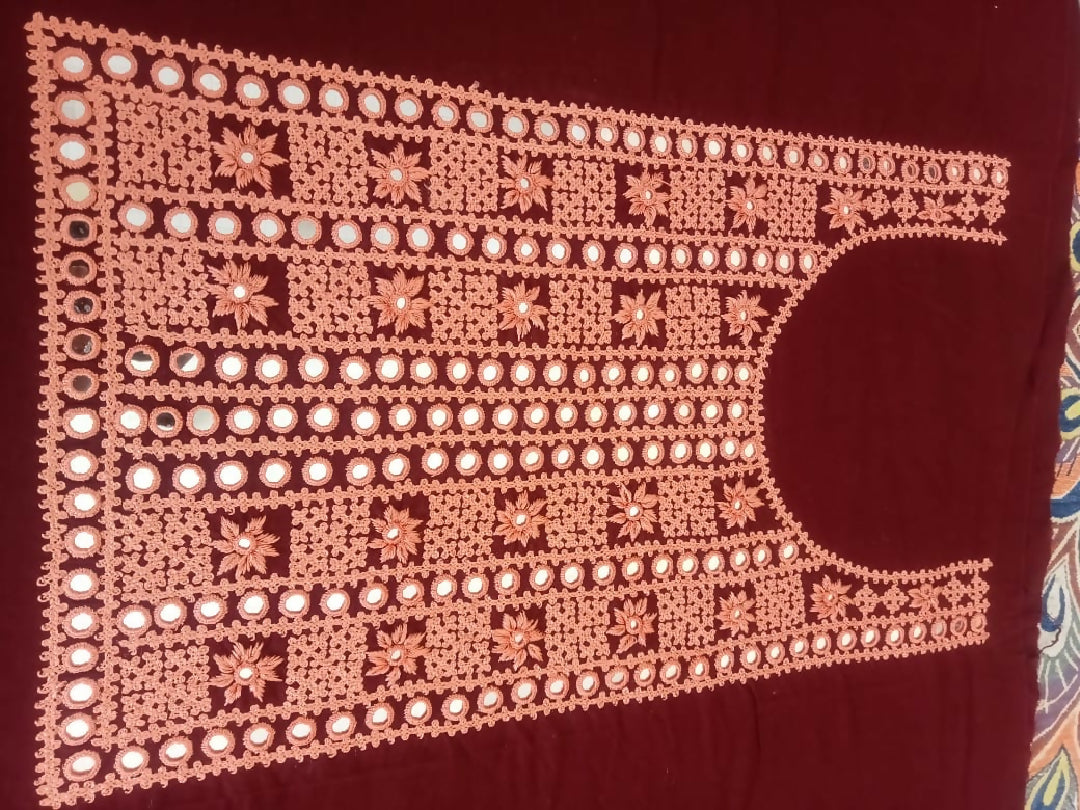 Bareez lawn cotton shirt Sindhi kaam