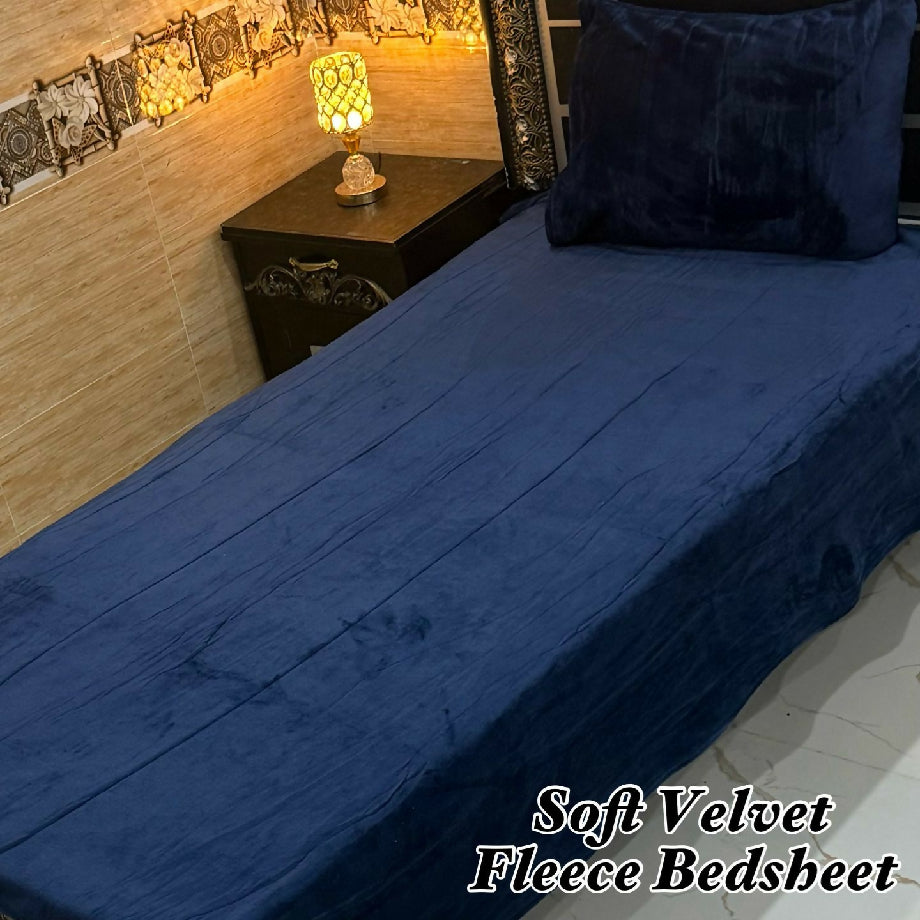 Soft velvet fleece bedsheet
