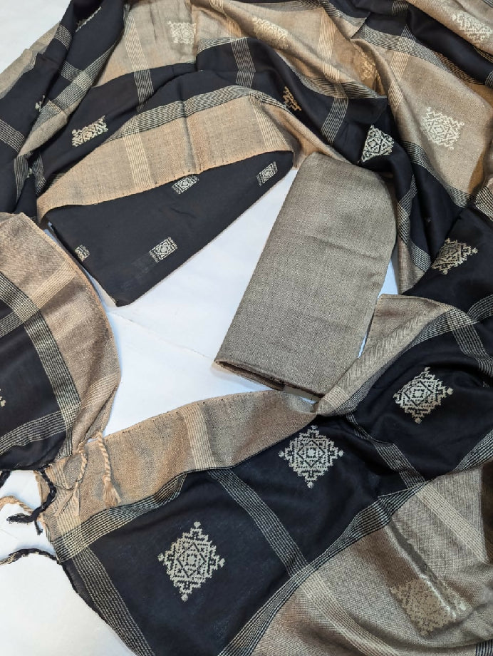 Susi Banarsi Unstitch Suit by Amna's Collection