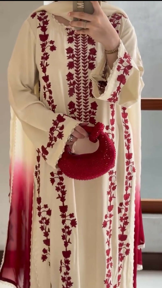 Premium Pure Dhanak Embroidered Winter Collection