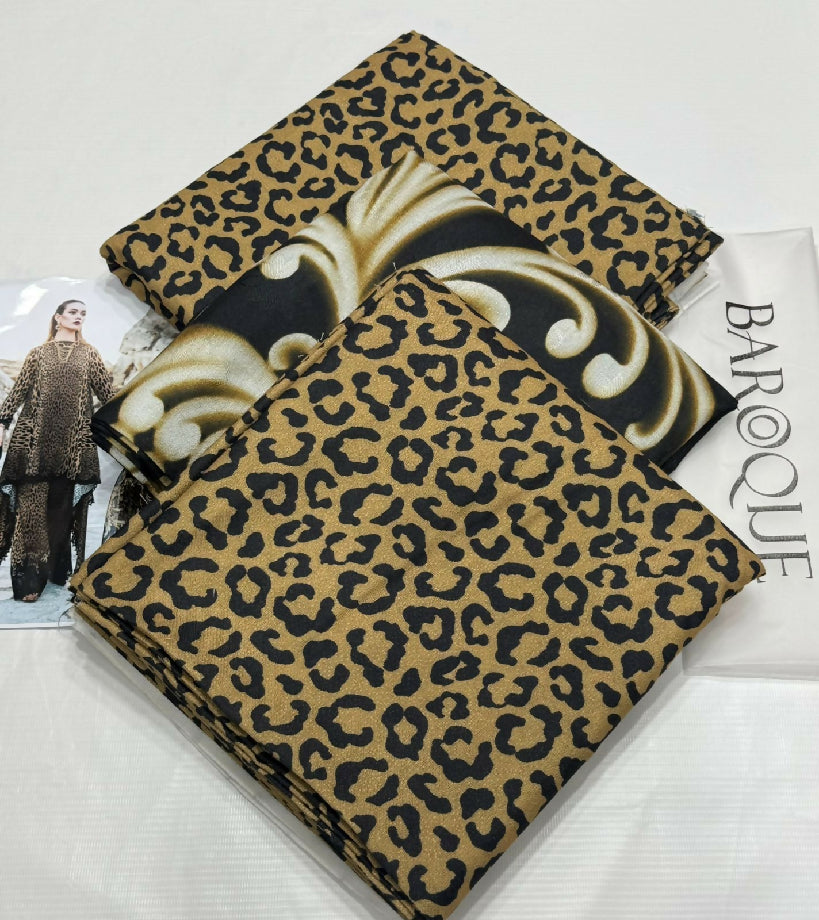 Unstitched PURE KARANDI Three Piece