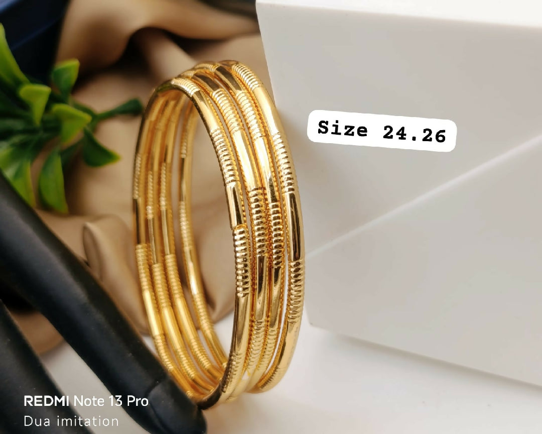 Gold plated bangles