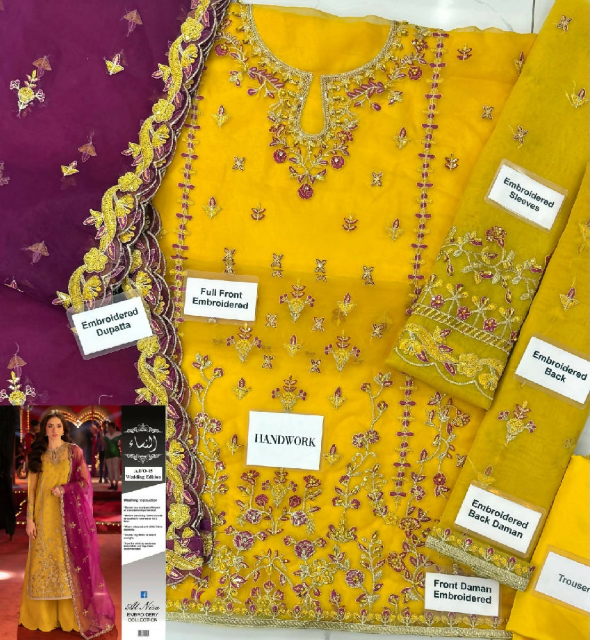 ASIM JOFA organza 3 pc suit