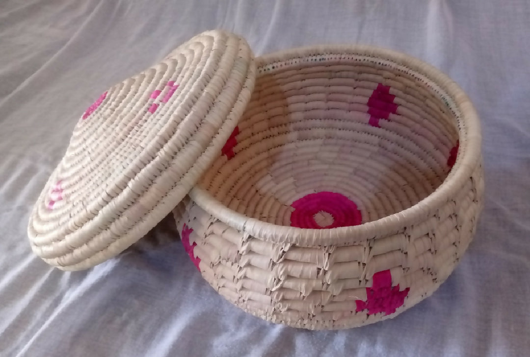 Wicker Basket with a Lid.