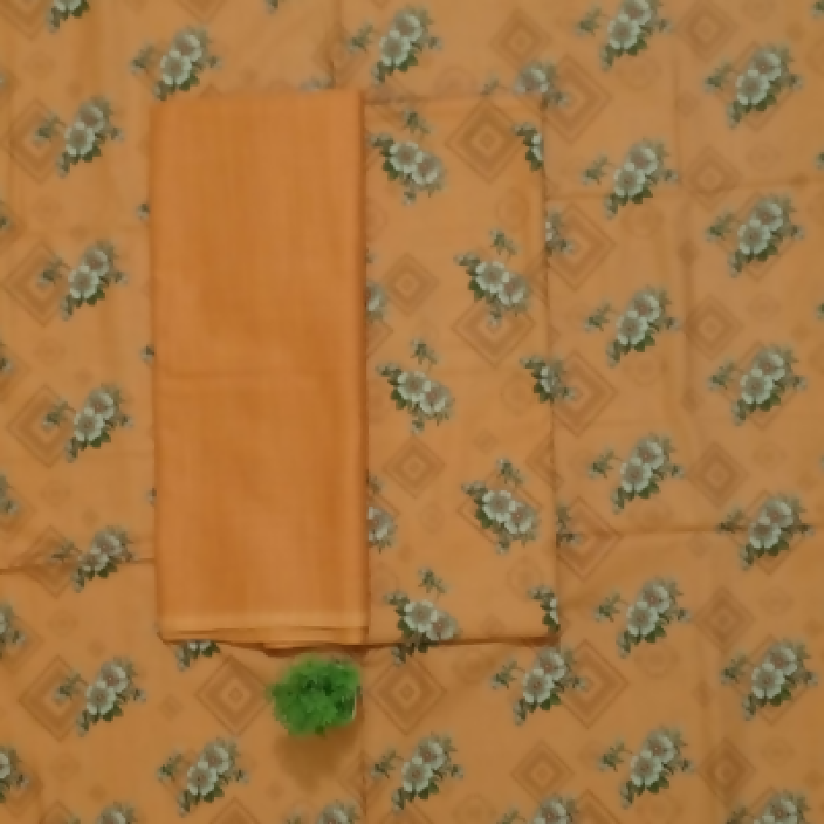 Clay Brown Grace – 3-Piece Khaddar Suit